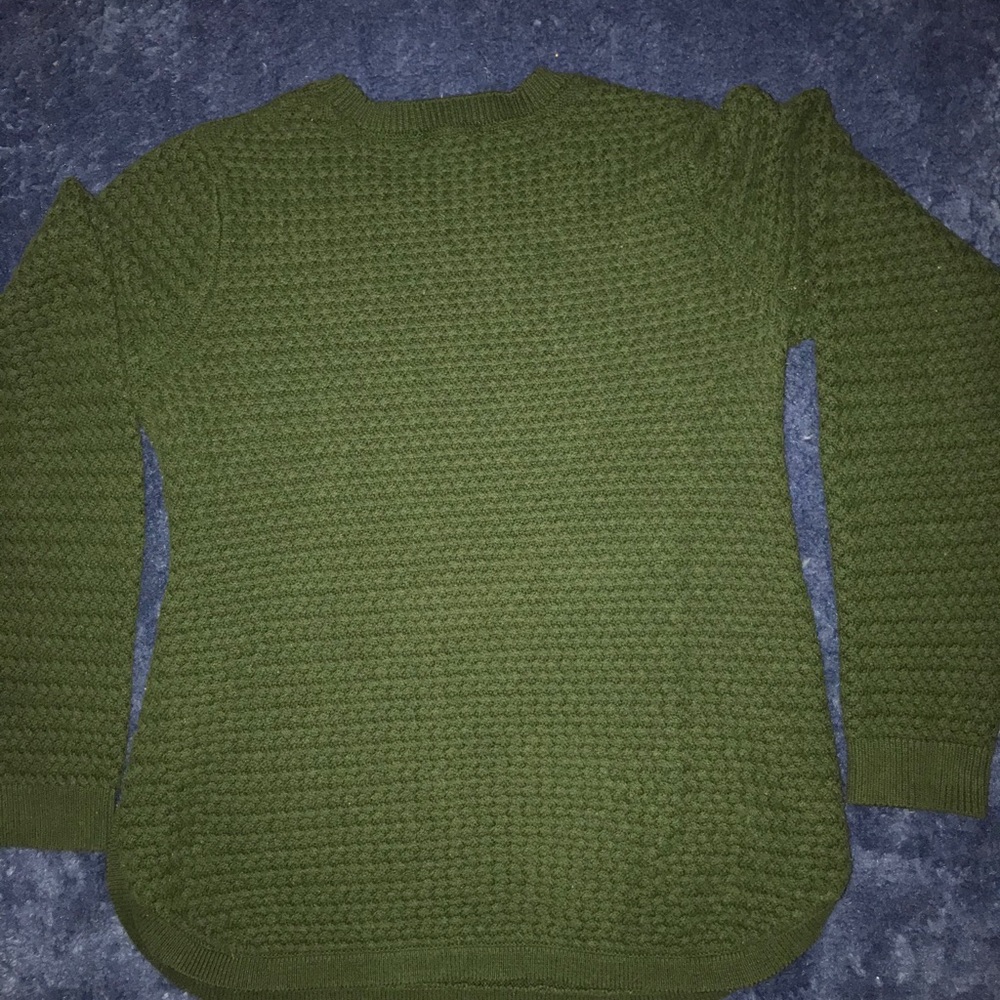 Green knit sweater